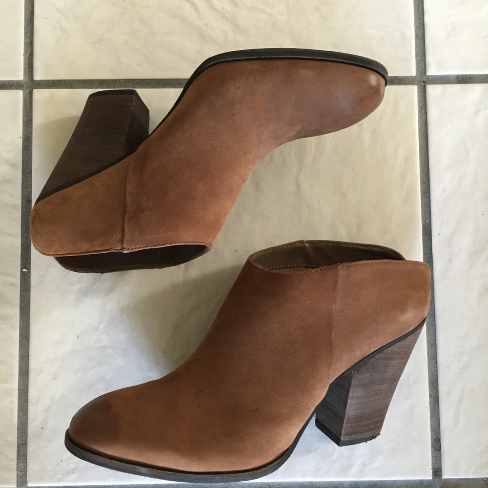 Steve Madden Rust Suede Distressed Mule Booties - image 5